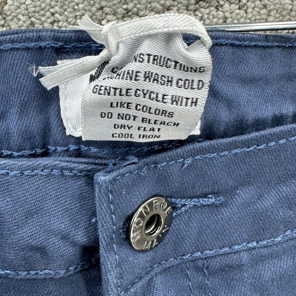 Monroe & Main Pants Womens Plus Size 18 Blue Straight Stretch Pockets NWT - Picture 11 of 11